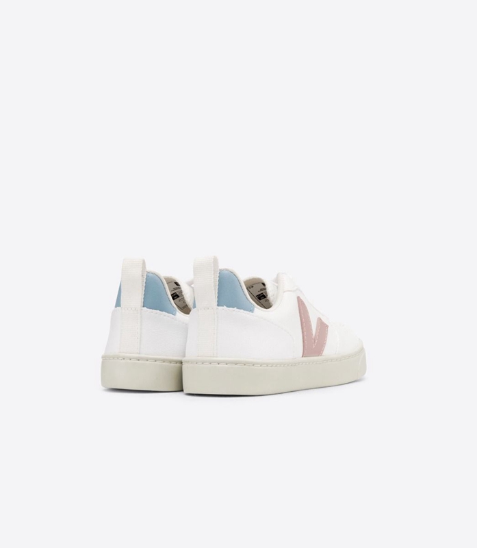 White Veja Laces Cwl Babe Blue Kids' V-10 | EFODH-0619