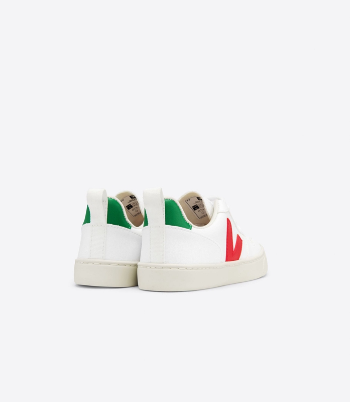 White Veja Laces Cwl Pekin Emeraude Kids' V-10 | SREVW-6179