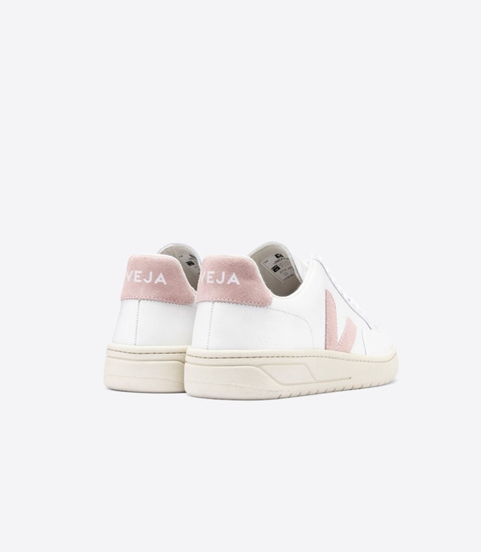 White Veja Leather Babe Women's V-12 | ADZBC-3097