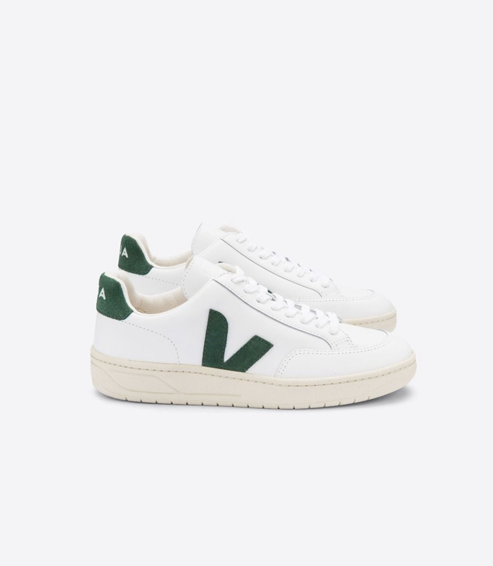 White Veja Leather Cyprus Women\'s V-12 | OVMCD-5248