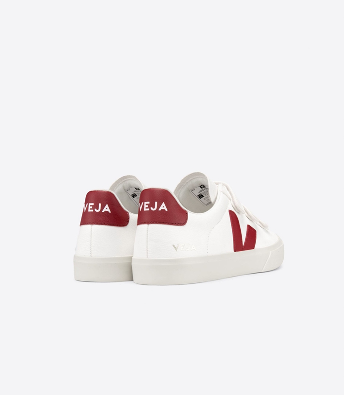 White Veja Leather Marsala Men's Recife | IWBTH-1248