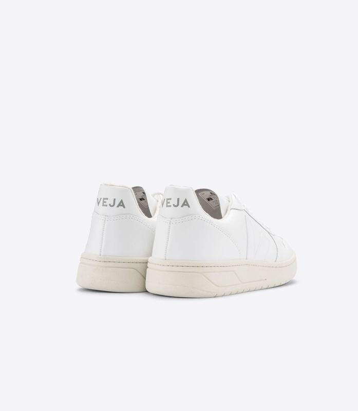 White Veja Leather Men's V-10 | DRILB-6458