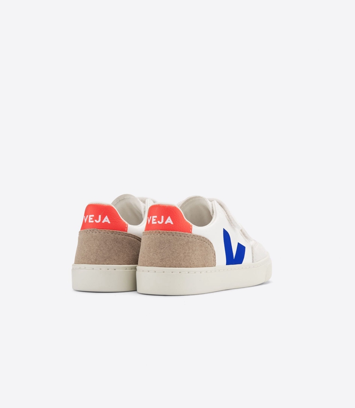 White Veja Leather Multico Miel Kids' V-12 | BXYVZ-1592