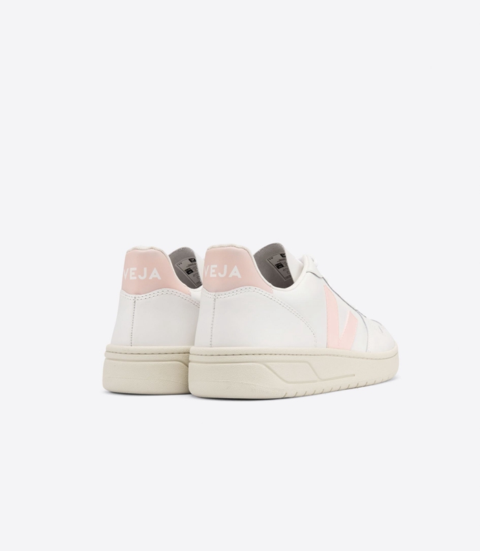 White Veja Leather Petale Women's V-10 | EVLTQ-0351