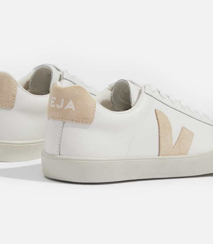 White Veja Leather Sable Women's Esplar | QNFOS-1269