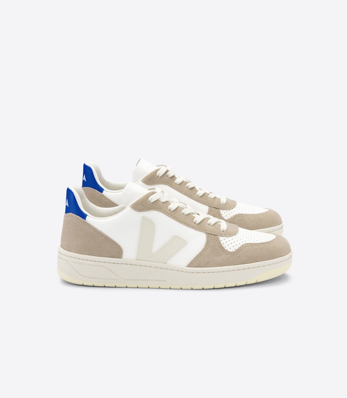 White Veja Leather Sahara Paros Women\'s V-10 | IMFQW-6285