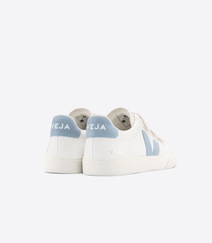 White Veja Leather Steel Men's Recife | VKDZF-1075