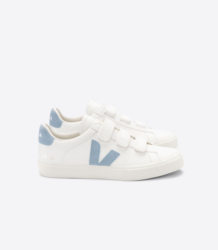 White Veja Leather Steel Men\'s Recife | VKDZF-1075