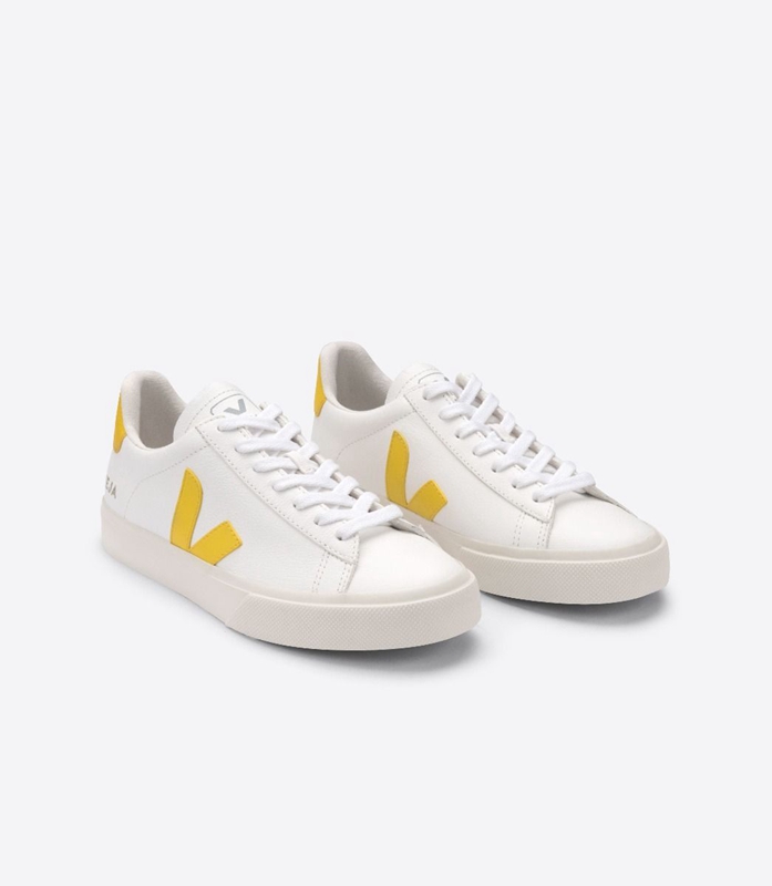 White Veja Leather Tonic Men's Campo | BCUDO-3142