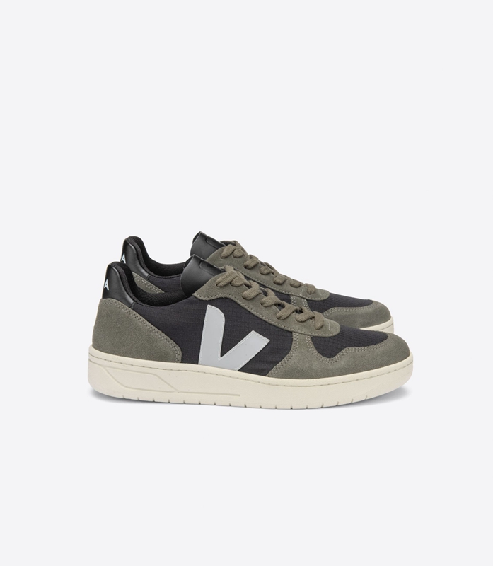 Olive Veja Ripstop Oxford Mud Women's V-10 | KHLOC-8164