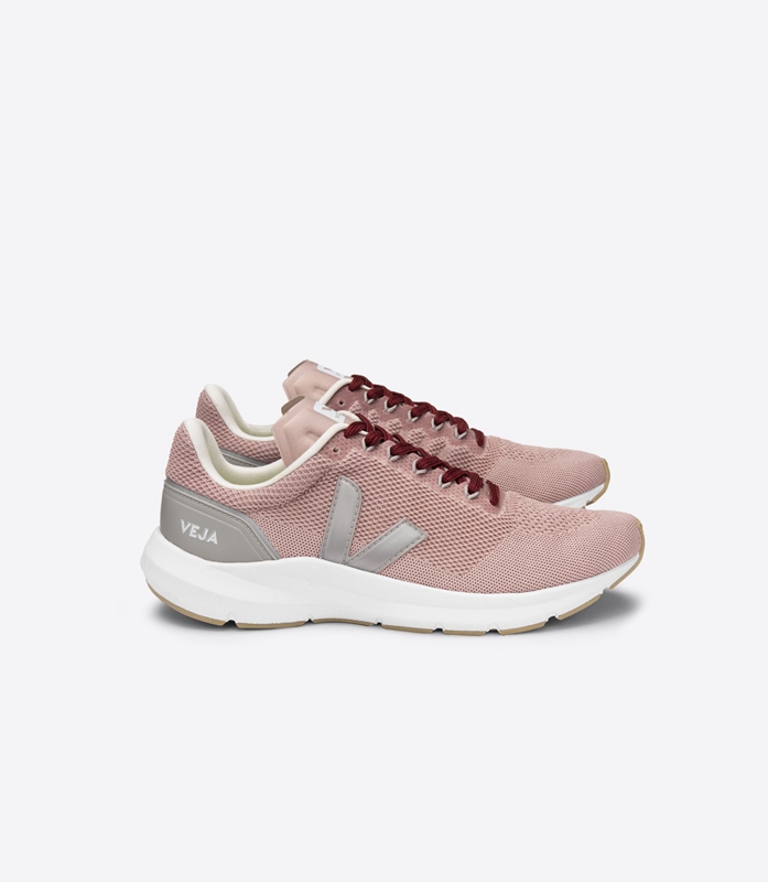 Pink Veja Lt V-Knit Babe Silver Women's Marlin | NPJMD-8340