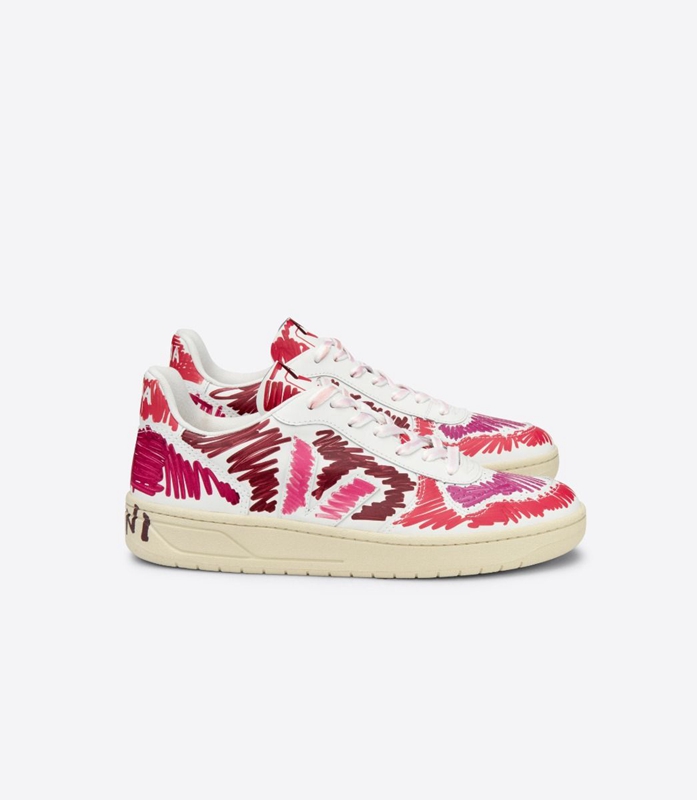 Red Veja Leather Veja X Marni Marsala Women's V-10 | NXYUI-5923