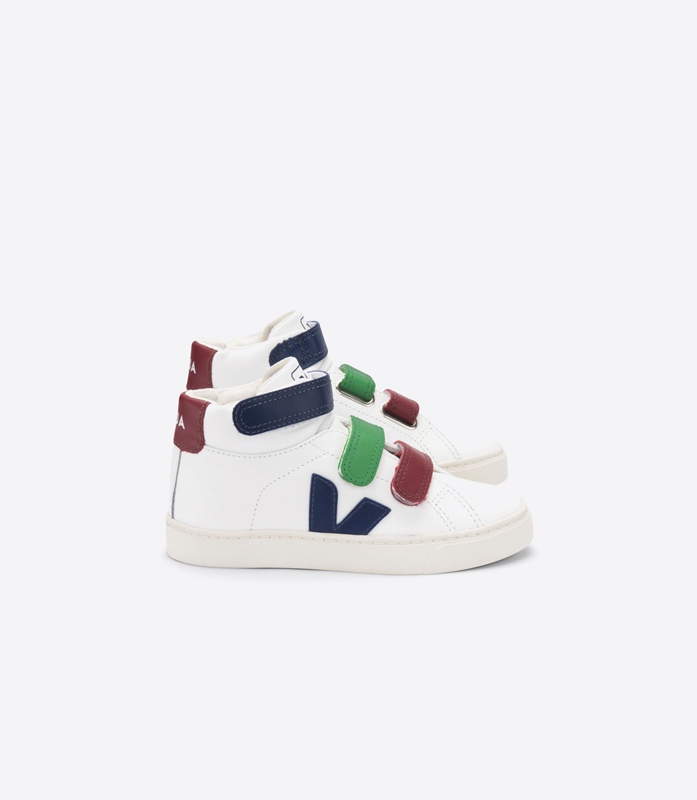 White Veja Leather Multico Kids' Esplar | RPZEC-4627