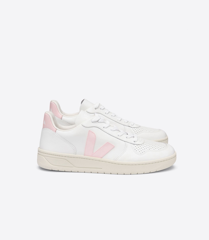 White Veja Leather Petale Women's V-10 | EVLTQ-0351