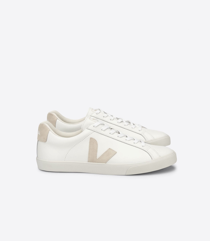 White Veja Leather Sable Women's Esplar | QNFOS-1269