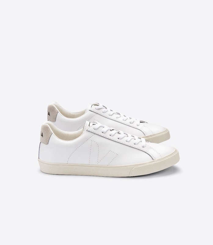 White Veja Leather Women's Esplar | WKNIY-3014